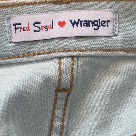 Fred Segal Wrangler Hi Rise Flare Crop 